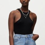 ALL SAINTS Norma Ribbed Black Bodysuit Size 2 NWT Photo 4