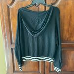 EXPRESS  Oversized Sporty Cropped Hoodie Lace Up Jacket XS Photo 4