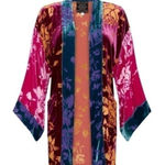 Johnny Was JOHNNY DANCING QUEEN VELVET BURNOUT KIMONO JACKET NWT Photo 0