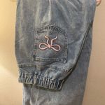 SheIn Light Wash Baggy Wide Leg Coquette Pants Sz 1X Plus Photo 4