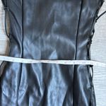 Meshki NEW  leona faux leather lace up mini dress Photo 6