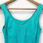 Lululemon Womens 8 Sunrise Tank Top Activewear Teal Turquoise Pleated Photo 4