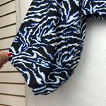 Live 4 Truth ANIMAL PRINT BALLOON PUFF LONG SLEEVES CROPPED BLOUSE Sz Large SMOCKED WAIST Photo 3