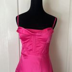 Princess Polly  SPOTLIGHT PINK SATIN MINI DRESS Photo 3