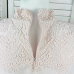 Bedford Fair Lace Sleeve Mock Neck Shirt Pink Large Tee Coquette Victorian Soft Photo 6