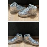 Sneakers women's 7.5 sparkle silver high tops‎ ODEMA Photo 1