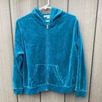 Vintage By Design Sport Jacket Velour Blue Size L Photo 6