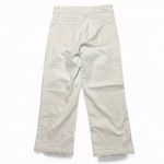 Paige  Off White Wide Leg Cropped Jeans Women Size 27 Flare Denim Retro Work Zip Photo 1