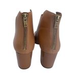 Calvin Klein Boots Womens 8 M Tan Lorah Luxor Ankle Chunky Heel Leather Booties Photo 3