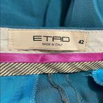 💖 Vintage Etro Blue Cropped Pants Size 6 Photo 6