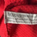 Mango  Shirt Womens Small Red Waffle‎ Knit Top Textured Casual Office Versatile Photo 6