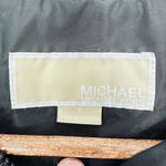 Michael Kors Michael  Black Roll Tab Sleeve Hooded Windbreaker Women's Size Small Photo 5