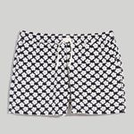 Madewell NWOT Floral Check Jacquard Drawstring Shorts Photo 0