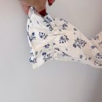 House of Harlow 1960 Linen Floral Smocked Midi Dress White Size M Photo 5