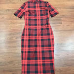 SheIn COPY - Mock Neck Tartan Bodycon Dress, size S Photo 3
