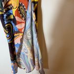 ZARA  Paisley Floral‎ Print One Shoulder Midi Dress Asymmetric Party Size XS Photo 10