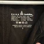 Neon Buddha Black Tunic Dress Decorate Buttons White Stitching / Size S Photo 5