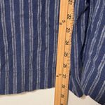 Aerie  Linen Blend Wide Leg Pants Size XL blue stripe trouser comfy beach Photo 8