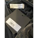 Mac Duggal  Size 16 NEW Black Gold Long Sleeve Faux Wrap A Line Gown 49088 NWT Photo 8