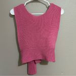 Free People Beach Orchid convertible open back pink knit top women’s size small Photo 3
