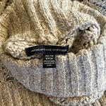 American Eagle  Outfitters Light Gray Lace Knit Turtleneck Sweater Photo 3