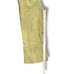 Tahari  100% Linen Pants Women's M Lime Green High Rise Wide Leg Cropped Beach Photo 6