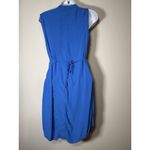 Maeve Anthropologie  Liban Shawl Sleeveless Dress Blue Small Photo 3