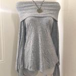 Studio I Grey off over the shoulder sweater shirt top blouse-L Photo 0