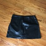 House of Harlow Black Faux Leather Mini Skirt NWT Photo 4