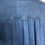 Loft chambray pop over petite small dark wash Photo 5