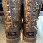 UGG  Classic Short Sequin Boot grey sparkle size 6 Photo 1
