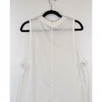 Lululemon Womens Top White All Yours Tank Crewneck Sheer Pima Sleeveless Size 8 Photo 8