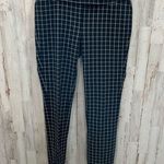 White House | Black Market Black Windowpane Plaid Slim Ankle Pants Womens 4 WHBM Photo 0