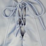 Michelangelo Gown Womens 6 Blue Beaded Whimsical Fairy Corset Halter Prom Dress Photo 5