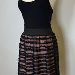 Eight Sixty Black Tank Top Style Dress Sheer Lace Skirt Women’s Size Small Photo 1