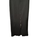 St. John Rib Knit Midi Full Zip Back Racerback Dress Black Size Small Photo 12