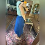 VINTAGE Ann Stevens New York Apron Skirt Size Small 26 inch waist Blue Photo 1