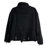 Levi's Oversized Faux Fur Sherpa Black Moto Jacket Photo 2