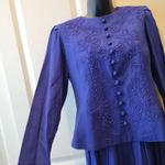 Karin Stevens  Dress Top Attached Skirt Women’s Dress Embroidered Size 8P Photo 1