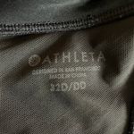 Athleta  Wrap Bikini Top 32 D DD Black Halter Sport Swim Bra Underwire Photo 4