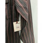 Shttanne Western Style Striped Long Sleeve Button Up Shirt Womens Size S Brown Photo 2