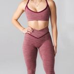 Balance Athletica Vitality Daydream V Crossover Blackberry Rose Leggings Photo 2