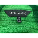 Ming Wang Cardigan Sweater XS Kelly Green Metal Detail Old Money Preppy NWT Photo 4