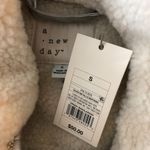 A New Day Metallic Faux Leather Silver Faux Fur Sherpa Lined Jacket Size XS Photo 4