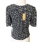 Thrills NWT co acacia floral wrap blouse black sz XS Photo 3