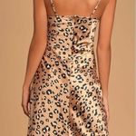 Lulus LULU’S Known To Be Wild Tan Leopard Print Satin Slip Dress Photo 1