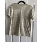 Lululemon‎ Womens 4 Tan Striped Short Sleeve Top Athleisure Photo 5