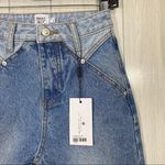 Princess Polly NEW  Springfield Mom Mid Wash Two Tone Denim Jeans size 0 NWT Photo 7