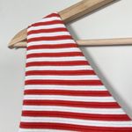 Boden Women's Dress Knit Striped Pockets Red White V Neck Tomato Girl US 8 Lined Photo 6