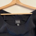 Eileen Fisher 100% Silk Black Maxi Dress Size Medium Photo 2